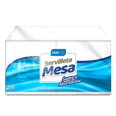 Servilletas Mesa 33X33 Cm 200 Un Lider