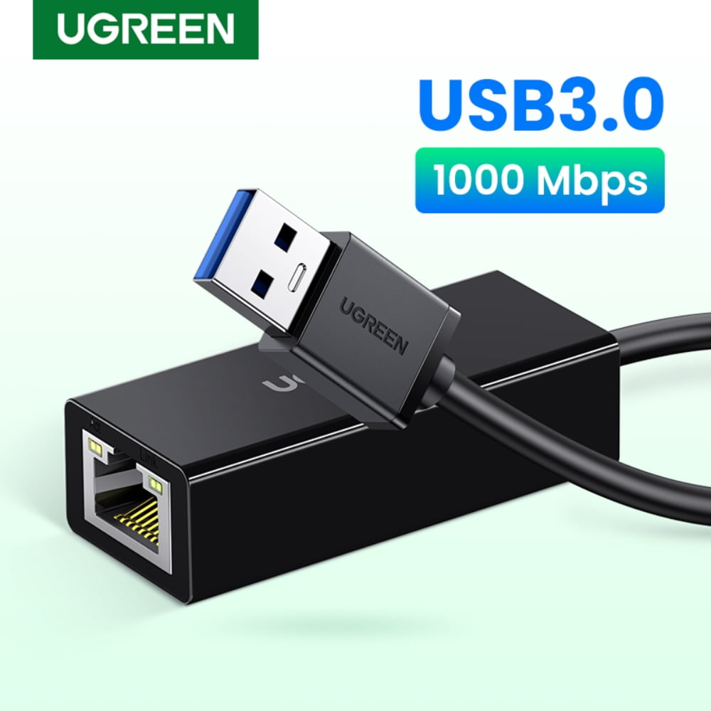 Adaptador Para Internet Usb-a 3.0 /rj45 Gigabit Abs Negro Ugreen Cr111