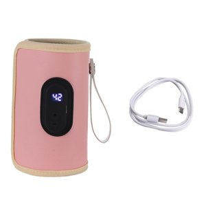 Magideal - Calentador De Biberones Con Pantalla Digital, Bolsa De Almacenamiento De Viaje, Calentador De Leche Universal, Calentador De Biberones Para Bebés Para Rosa