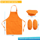 thumbnail image 2 of Set Delantales Cocina Infantil Gorro Mangas Protectores Chef, 2 of 6