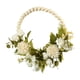thumbnail image 4 of Guirnalda para puerta, aro de de madera para pared, , corona de primavera para fiesta de Festival, adorno de decoración , Blanco, 4 of 5