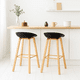 thumbnail image 2 of Pack de 2 Taburetes Piso Bar Nordic - Negro, 2 of 7