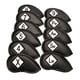 thumbnail image 3 of Golf Iron Headcover Club Head Cover Protección Pegatina Cierre Negro + Blanco, 3 of 5
