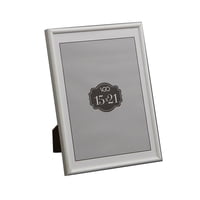 Vgo - Marco 10X15 En Plastico Metalizado Blanco