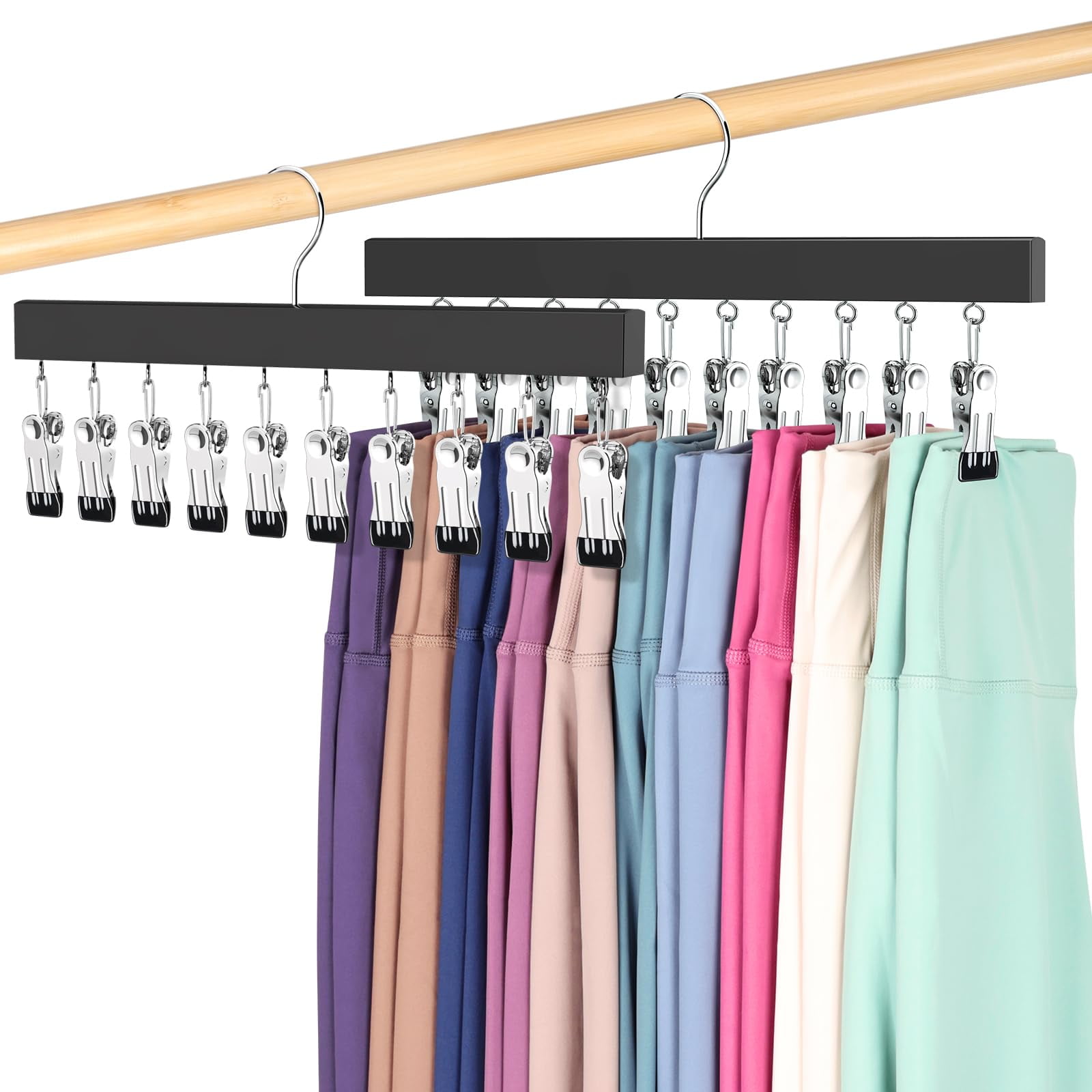 Orroens - Organizador De Leggings Para Armario Tiene Capacidad Para 20 Leggings Paquete De 2