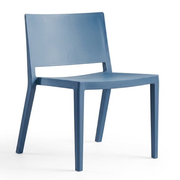 Silla polipropileno para Terraza y Comedor Modelo Nuo color Azul - Apilable, con Filtro UV