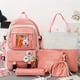 thumbnail image 4 of 2023 New Double Pocket Backpack Fashion Trendy Backpack 5pcs Multi-functional Large-capacity School Bag, 4 of 5