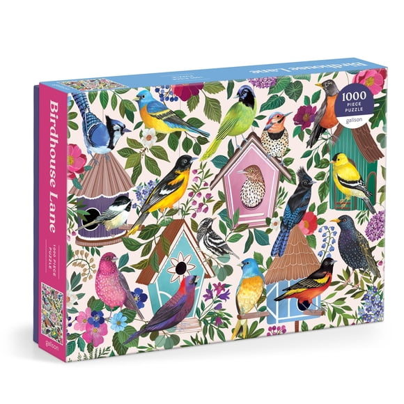 Rompecabezas Galison Birdhouse Lane 1000 piezas