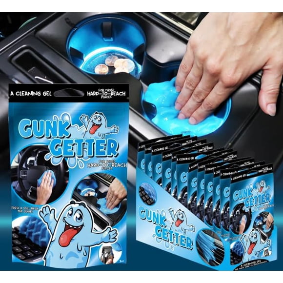 Gel limpiador Gunk Getter, paquete de 12, para limpieza de auto y hogar