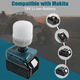 thumbnail image 4 of Luz de Trabajo LED Inalámbrica para Makita 18V con Bombilla LED E27, Linterna LED de Mano 12W 1300LM para Makita 18V Máx 6500K Luz Blanca Fría para Uso Interior Exterior, 4 of 7