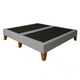 thumbnail image 1 of Base De Cama 2 Plazas Gris Claro Perla En Lino, 1 of 2