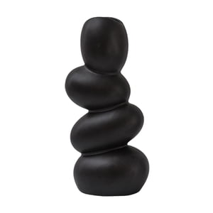 Bothyi - Florero De Cerámica Minimalista, Soporte Para Macetas, Maceta Para El Hogar, Negro