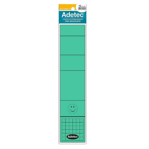 Lomos Autoadhesivos para Archivador Verde