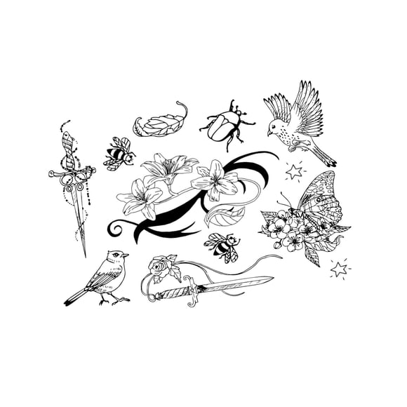 Paquete de Tatuajes Temporales Mágicos Inked & Ensorcelled de Neva Nude