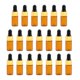 thumbnail image 1 of 20 piezas mini botellas de ámbar marrón recargable de aceite esencial de vidrio vacías 3 ml, 1 of 5