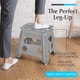 thumbnail image 2 of Taburete plegable Handy Laundry, ligero, gris, 33 cm, 2 of 8