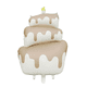 thumbnail image 1 of Globo Gigante Pastel Foil 3 Pisos 96cm Arena y Beige Decoración Elegante, 1 of 2