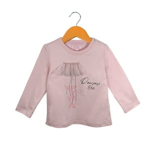 Pumucki - Polera Manga Larga Rosa Tutu Talla 4 Años