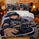 thumbnail image 1 of 3pcs Tom Kaulitz Printed Duvet Cover Set Year-Round Use Comfortable Warm for Student Halls of Residence Christmas Holiday Double the Joy Party Decor Ideal Choice with Zipper Closure Popular Bestseller, 1 of 1