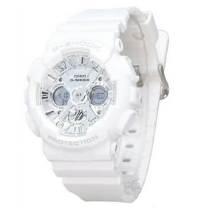 Reloj Casio G-Shock Analog Digital Bio Based White Resin Strap Silver Dial Quartz Gma-S120Va-7A 200M Women'S Watch
