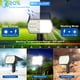 thumbnail image 3 of Luces solares para jardín NYMPHY, paquete de 6, 56 LED, IP68, impermeables, 3 of 6