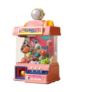 Magideal - Máquina De Garra Eléctrica De Juguete, Mini Juego De Arcade Electrónico Con Tema , Regalos Del Día De San Valentín, Manivela Manual, Muñeco De , Rosa