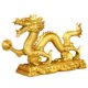 thumbnail image 1 of Estatuilla De Dragón Noble Estatua De Oro Decoración De Mesa Para Wealth Luck Collectible L, 1 of 5