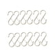 thumbnail image 4 of Ganchos en forma de S de Metal para colgar, 12 Uds., 3,6 pulgadas, resistentes al óxido, multiusos con hebilla, ganchos para armario, perchas, sombrer Plata, 4 of 5