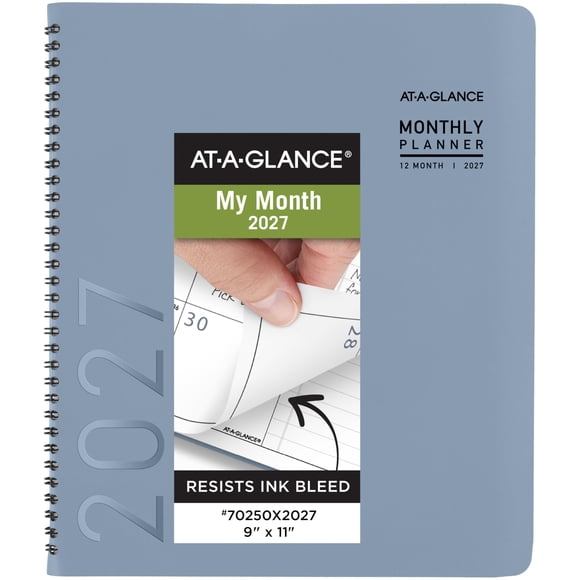 Agenda AT-A-GLANCE 23x28 cm Mensual Azul Pizarra