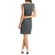 thumbnail image 3 of INSPIRE CHIC Vestido de Halloween sin mangas para mujer con cuello barco para trabajar gris M, 3 of 6