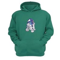 Genérico - Polerón Canguro Robot Redondo Sw Verde Aguamarina Talla S Unisex