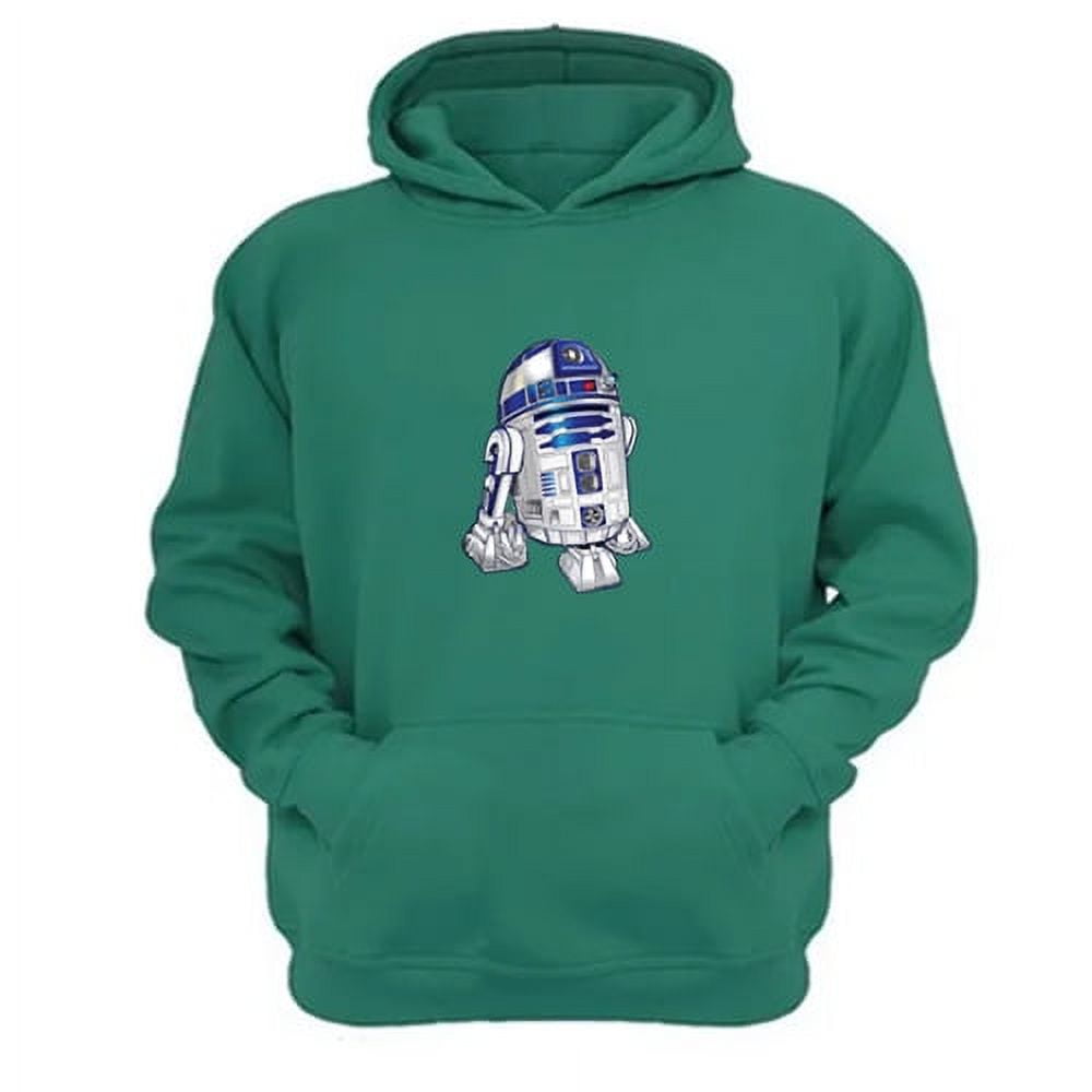 Genérico - Polerón Canguro Robot Redondo Sw Verde Aguamarina Talla L Unisex