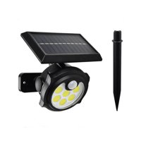Importclick - Foco Lámpara Estaca Panel Solar Sensor Movimiento 42Cob