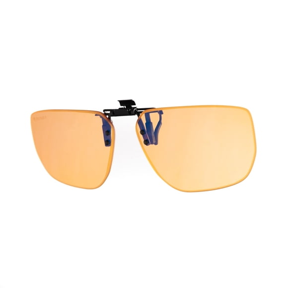 Gafas para videojuegos Horus X con clip, lentes de color ámbar claro y antiazul