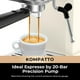 thumbnail image 3 of Máquina de café espresso CHULUX Slim con espumador de leche y bomba de 20 bares, 3 of 3