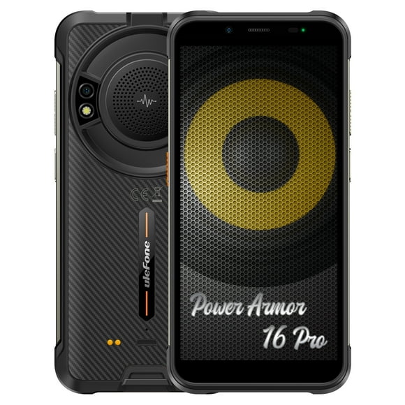 Ulefone Armor 16 Pro - Gran Parlante Musica 122DB, 9600mAh - Resistente Golpes Caidas Agua, Dualsim