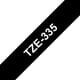 thumbnail image 1 of Cinta TZe-335 Etiquetas Adhesivas 12mm x 8m Blanco sobre negro para rotuladoras, 1 of 3