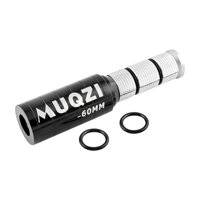 Magideal - Adaptador De Elevador De Manillar De Bicicleta, Aleación De Aluminio 1 1/8 ""28,6 Mm Adaptador De Cabeza Hacia Arriba Extensor De Vástago De Horquilla , Negro 123X60Mm