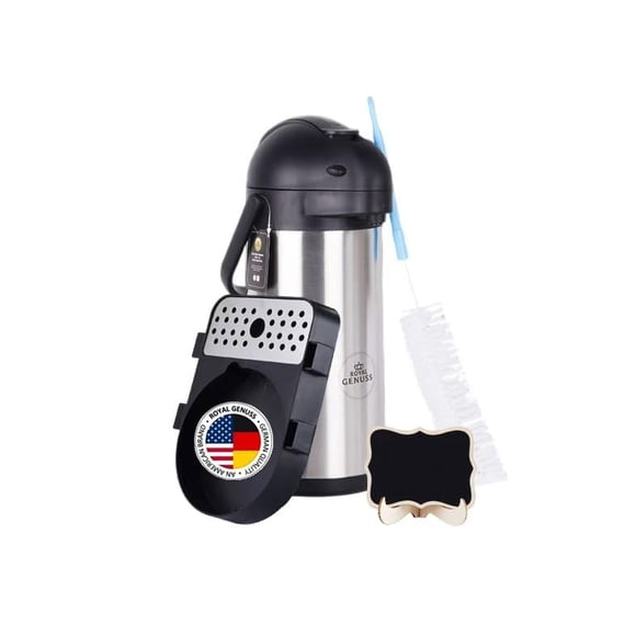 Dispensador de café Royal Genuss de 3 L de acero inoxidable con bomba