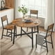 thumbnail image 2 of Mesa Comedor Redonda Fierro Negro y Madera Glote, 2 of 5