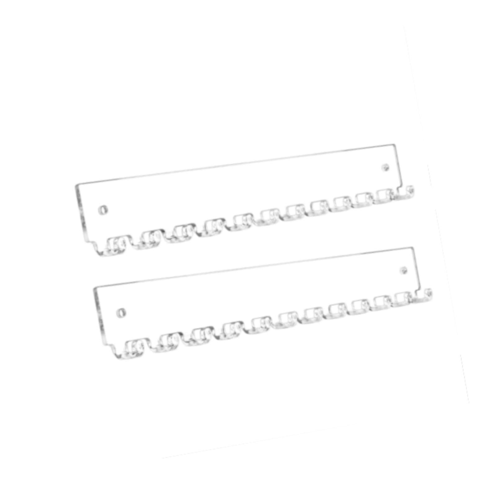 Magideal - Soporte De Pared Para Collares, Soporte Para Presentación De Joyería, Colgador De Acrílico Transparente Montado En La Pared, Organizador De Joyas Para