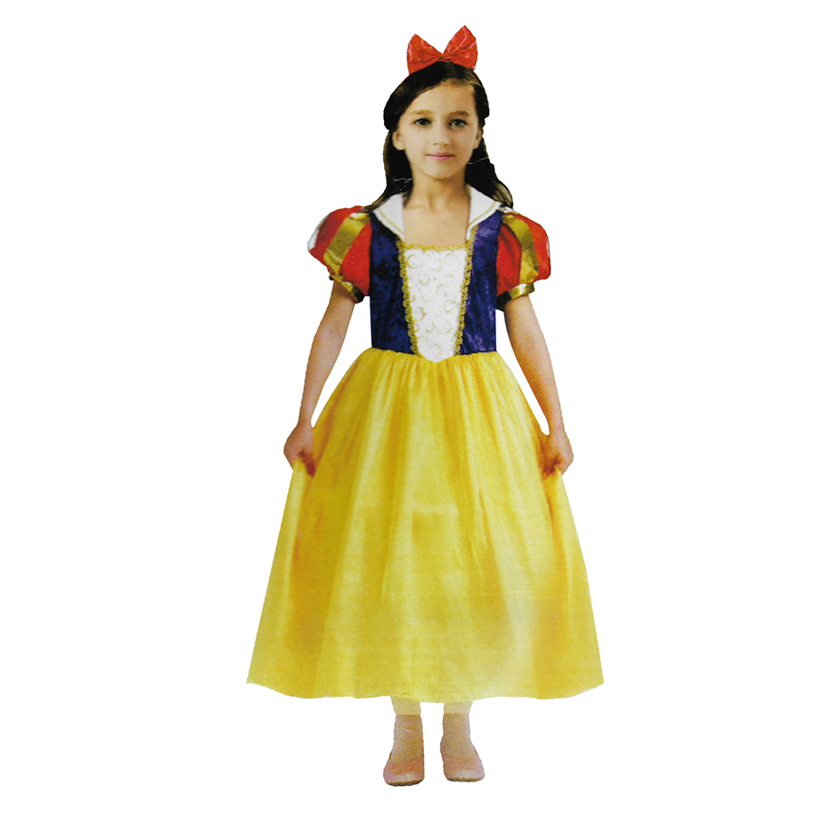 Tododisfraceschile - Disfraz Blanca Nieves Con Cintillo Talla 7 A 9 Años
