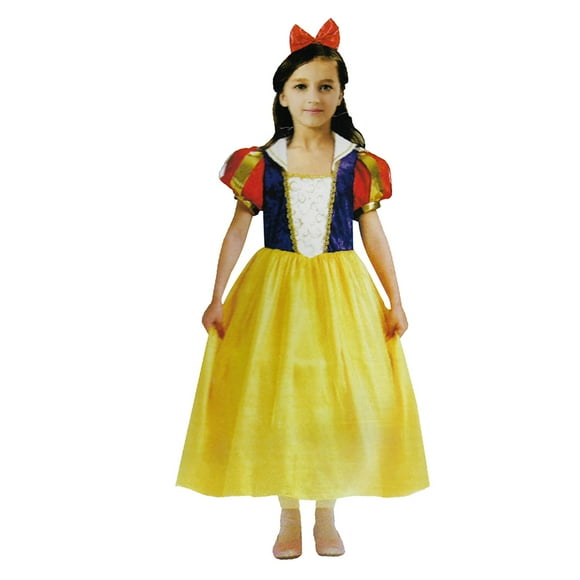 Disfraz Blanca Nieves Con Cintillo Talla 7 A 9 Años