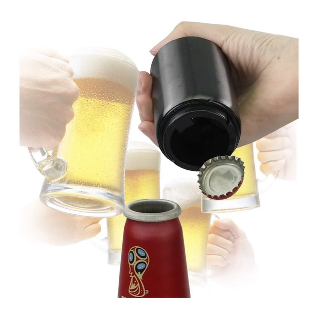 Genérico - Abridor De Botellas Automático Magnético - Destapador De Lujo