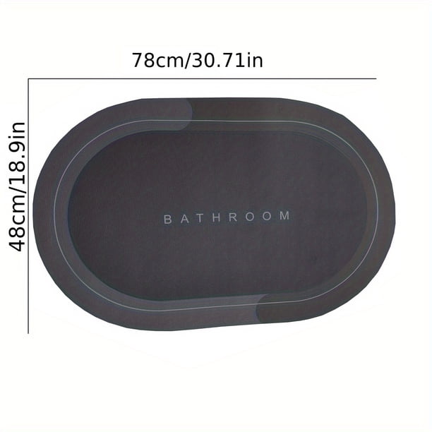 Experience Quick Drying Comfort with our 1pc Bathroom Floor Mat - Featuring Numerous Tiny Pores for Maximum Absorption