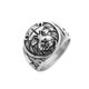 thumbnail image 3 of punk gótico anillo de cabeza de león 3d anillos de acero inoxidable joyería de los hombres tama?o 9, 3 of 3