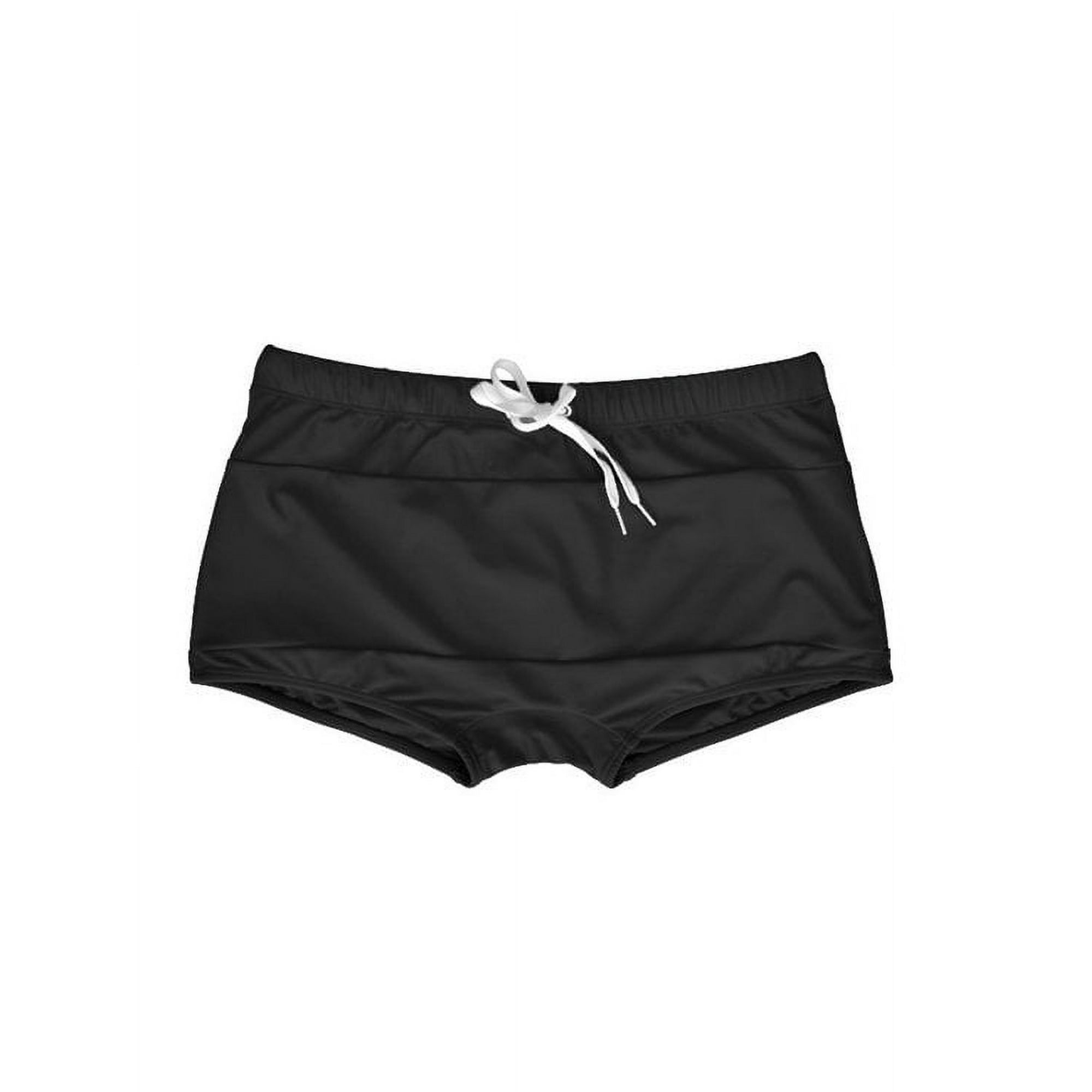 Samia - Short Tipo Bóxer Para Hombres Negro S