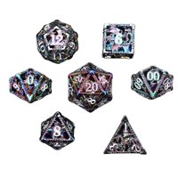 Magideal - 7 Uds Dados Poliédricos De Dados Huecos Números Grandes D8 D10 D12 D20 Accesorios De Dados De De Varios Para Rpg , Colorful Vistoso
