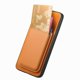 thumbnail image 5 of Funda de Cuero Magnética con Tarjetero para Samsung Galaxy S25 Plus Cubierta Delgada Amarillo, 5 of 5