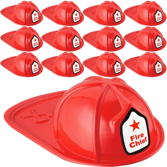 Gorro de bombero AnapoliZ Kids Fire Chief con doble hacha, 12 unidades